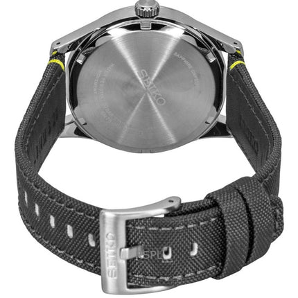 Montre homme Seiko Conceptual SUR543P1 à quartz, bracelet en nylon, cadran gris, étanche à 100 m