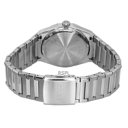 Montre Seiko Classic pour homme, acier inoxydable, cadran vert, quartz, SUR601P1, 100 m