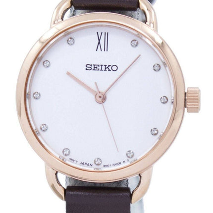 Montre Seiko analogique Quartz diamant Accent SUR698P2 féminin