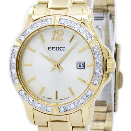 Montre Seiko Quartz diamant Accent SUR714 SUR714P1 SUR714P féminin