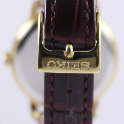 Montre Seiko Quartz cuir sangle SUR822P1 SUR822P féminin