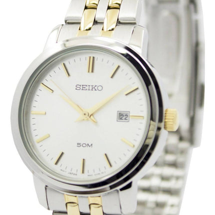 Montre Seiko Quartz deux tons en acier inoxydable SUR825P1 SUR825P féminin