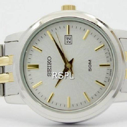 Montre Seiko Quartz deux tons en acier inoxydable SUR825P1 SUR825P féminin