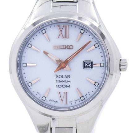 Montre Seiko titane solaire SUT271 SUT271P1 SUT271P féminin