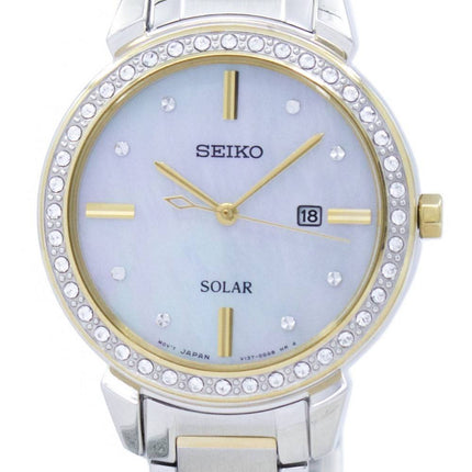 Montre Seiko solaire diamant Accent SUT328 SUT328P1 SUT328P féminin