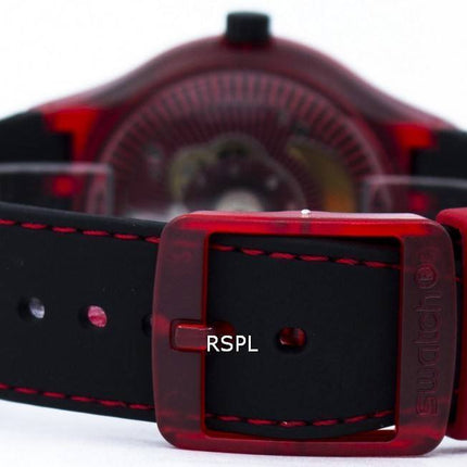 Montre unisexe Swatch Originals Sistem rouge automatique SUTR400