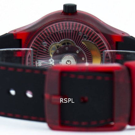 Montre unisexe Swatch Originals Sistem rouge automatique SUTR400