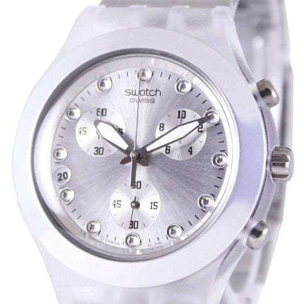 Swatch Irony Diaphane Full-Blooded Argent Chronographe SVCK4038G unisexe