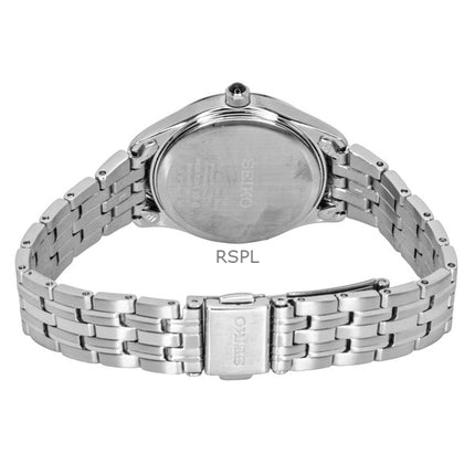 Montre femme Seiko SWR069P1 à quartz, cadran crème, acier inoxydable