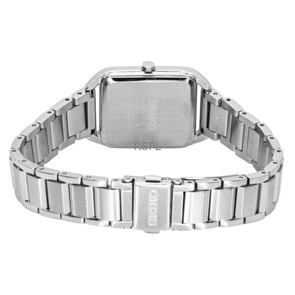 Montre femme Seiko Essentials en acier inoxydable, cadran vert, quartz SWR075P1