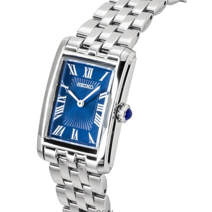 Montre femme Seiko Conceptual en acier inoxydable, cadran bleu, quartz SWR085P1