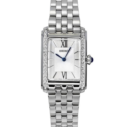 Montre femme Seiko Conceptual en acier inoxydable, cadran argenté, quartz SWR091P1