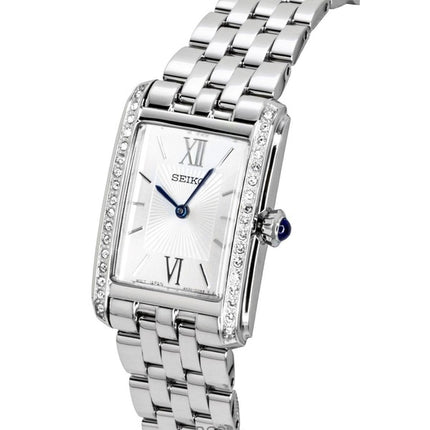 Montre femme Seiko Conceptual en acier inoxydable, cadran argenté, quartz SWR091P1