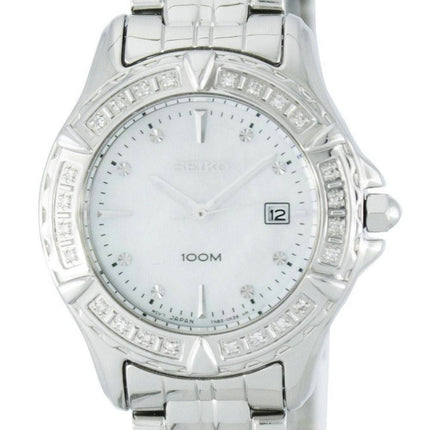 Montre Seiko Quartz diamant Accent 100M SXDA97 SXDA97P1 SXDA97P féminin