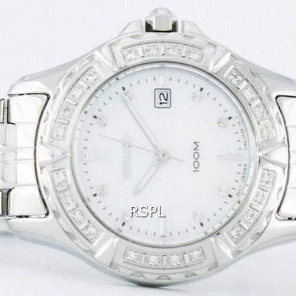 Montre Seiko Quartz diamant Accent 100M SXDA97 SXDA97P1 SXDA97P féminin
