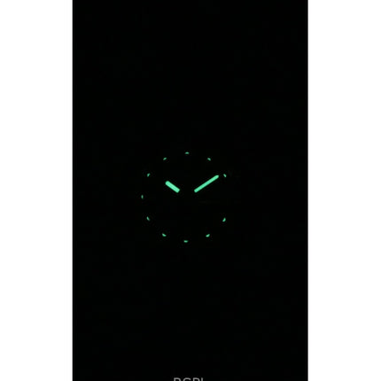 Montre Seiko 5 bicolore en acier inoxydable, cadran noir, 21 rubis, automatique, SYMD94K1, pour femme