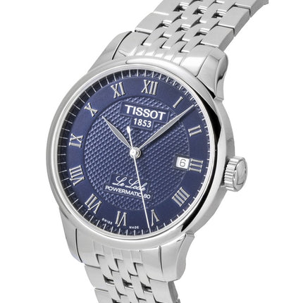 Montre homme Tissot Le Locle Automatique en acier inoxydable, cadran bleu T006.407.11.043.00