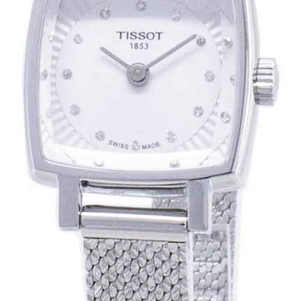 Tissot T-Lady Lovely Square T 058.109.11.036.00 T0581091103600 Diamond accents quartz femmes montre
