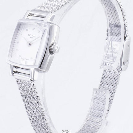 Tissot T-Lady Lovely Square T 058.109.11.036.00 T0581091103600 Diamond accents quartz femmes montre