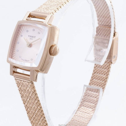 Tissot T-Lady Lovely Square T058.109.33.456.00 T0581093345600 Montre à diamants pour femme
