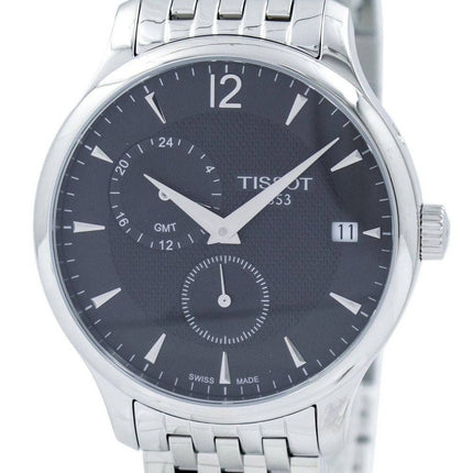 Montre Tissot T-Classic Tradition GMT Quartz T063.639.11.067.00 T0636391106700 homme