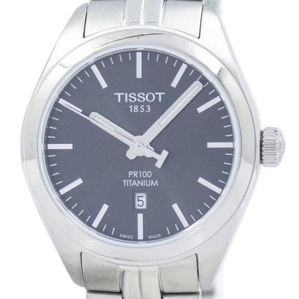 Montre Tissot T-Classic PR 100 titane Quartz T101.210.44.061.00 T1012104406100 féminin