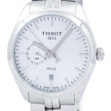 Tissot T-Classic PR 100 montre Dual Time Quartz T101.452.11.031.00 T1014521103100 masculin