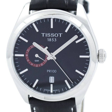 Tissot T-Classic PR 100 montre Dual Time Quartz T101.452.16.051.00 T1014521605100 masculin
