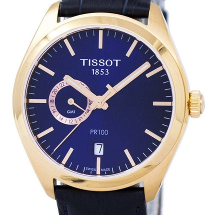 Tissot T-Classic PR 100 montre Dual Time Quartz T101.452.36.041.00 T1014523604100 masculin