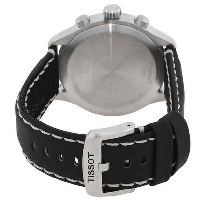 Montre Tissot T-Sport Chrono XL avec bracelet en cuir et cadran anthracite à quartz T116.617.16.062.00 100M pour homme