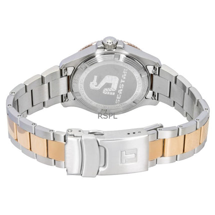 Tissot Seastar 1000 Gold Tone Stainless Steel Black Dial Quartz Diver's T120.210.22.051.01 300M Men's Watch