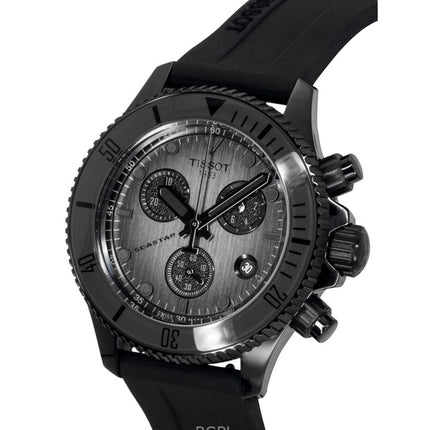 Tissot SeaStar 1000 Chronograph Synthetic Strap Black Dial Quartz Diver's T120.217.37.061.00 300M Men's Watch