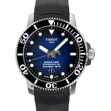 Tissot T-Sport Seastar 1000 T120.407.17.041.00 T1204071704100 Montre Homme Powermatic 80 Automatic 300M