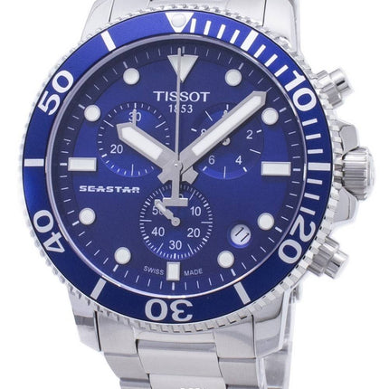 Tissot T-Sport Seastar 1000 Montre T120.417.11.041.00 T1204171104100 pour homme, chronographe 300M