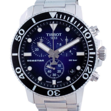 Montre Homme Tissot T-Sport Seastar 1000 Chronographe Quartz Diver T120.417.11.041.01 T1204171104101 300M