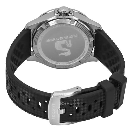 Montre de plongée Tissot Seastar 1000 GMT pour homme, bracelet en caoutchouc, cadran noir, quartz, T120.852.17.051.00, 300 m