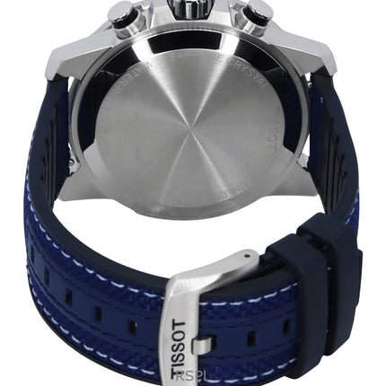 Montre homme Tissot Supersport chronographe, bracelet textile, cadran noir, quartz, T125.617.17.051.03, 100 m
