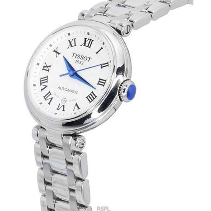 Tissot T-Lady Bellissima Acier Inoxydable Cadran Blanc Automatique T126.207.11.013.00 T1262071101300 Montre Femme