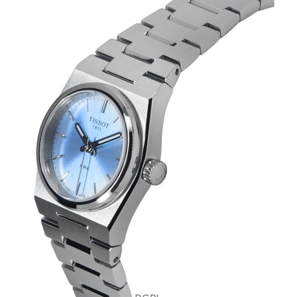 Montre femme Tissot PRX en acier inoxydable, cadran bleu glacier, quartz, T137.010.11.351.00, 100 m