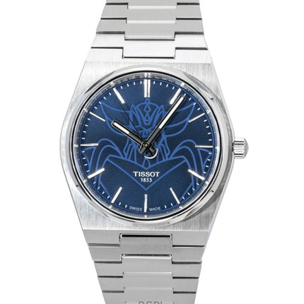 Montre homme Tissot PRX UFO Robot Goldorak en acier inoxydable, cadran bleu, automatique, T137.407.11.041.02, 100 m