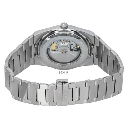 Montre homme Tissot PRX Powermatic 80 en acier inoxydable dégradé, cadran bleu glacier caméléon, automatique, T137.407.11.351.01, 100 m