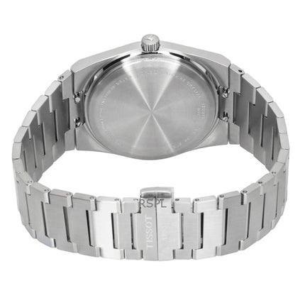 Montre homme Tissot PRX en acier inoxydable, cadran rouge, mouvement à quartz, référence T137.410.11.421.00, étanche à 100 m.
