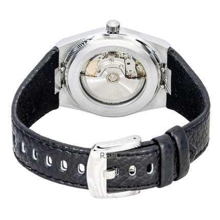 Montre homme Tissot PRX en acier damassé, bracelet synthétique, cadran gris, mouvement automatique T137.807.96.081.00, étanche à 100 m