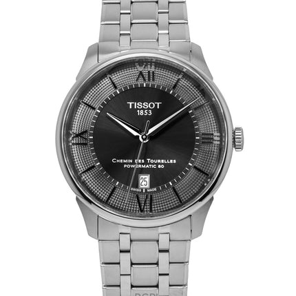 Montre homme Tissot Chemin des Tourelles Powermatic 80 en acier inoxydable, cadran bronze, automatique, T139.407.11.068.00