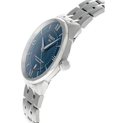 Montre unisexe Tissot T-Classic Chemin Des Tourelles Powermatic 80 cadran bleu automatique T139.807.11.048.00