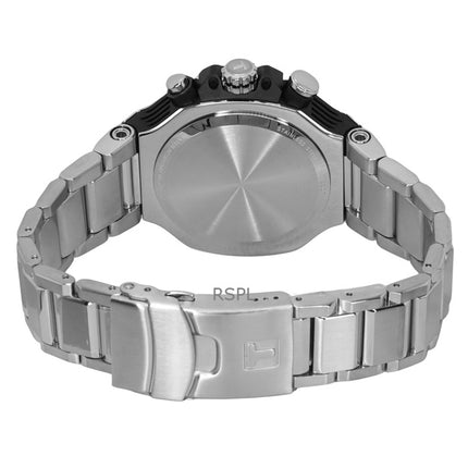 Montre homme Tissot T-Race chronographe en acier inoxydable, cadran bleu, quartz, T141.417.11.041.00, 100 m