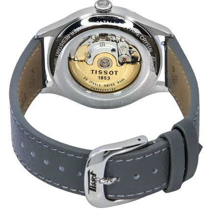 Montre homme Tissot Heritage 1938 automatique avec bracelet en cuir et cadran rose T142.464.16.332.00