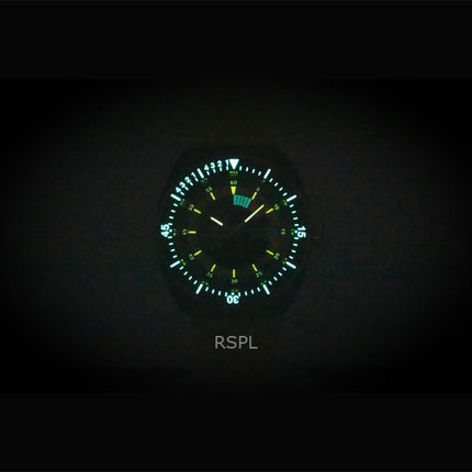 Montre de plongée automatique Tissot Sideral S pour homme, bracelet synthétique, cadran noir, T145.407.97.057.00, 300 m