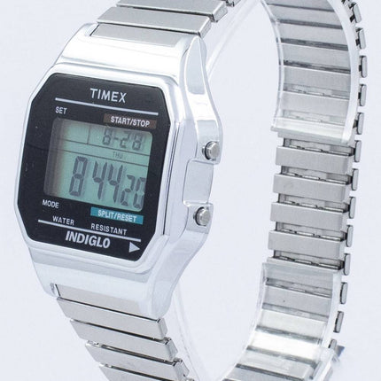 Montre Timex intemporel classique Indiglo chronographe alarme numérique T78587 masculin