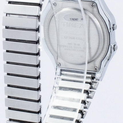 Montre Timex intemporel classique Indiglo chronographe alarme numérique T78587 masculin